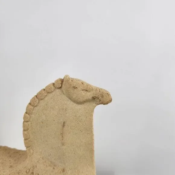 Vintage Mid-Century Marbell Majestic Stylised Sculpture Stone Art Horse Figurine - Picture 3 of 10